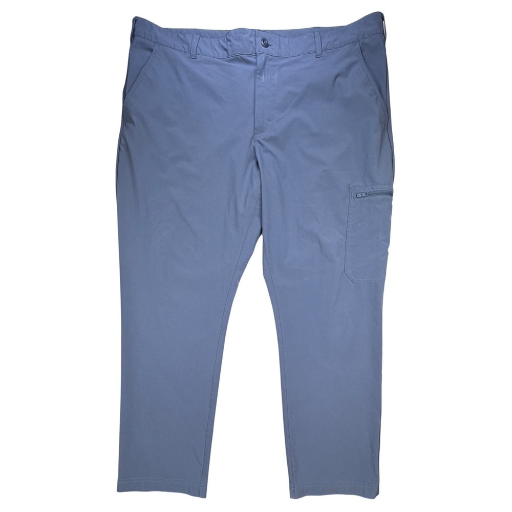 Columbia Mens Blue Gray Outdoor Hiking Cargo Pants 42x30 Straight Leg